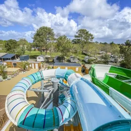 toboggan au camping 4 étoiles à Hourtin en Gironde