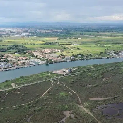 Que visiter autour de Sérignan 10 Paysage bord de l'Orb - Sérignan - Camping le Clos Virgile