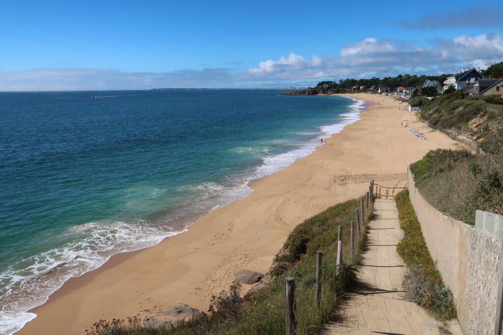 Pornichet en Loire-Atlantique, panorama sur la plage Sainte-Marguerite (France)